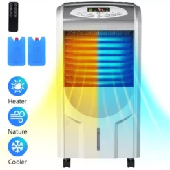 Gymax Air Cooler Heater Portable Evaporative Air Conditioner Fan Filter Humidifier -Air Quality Shop grays humidifiers gym07008 4f 1000