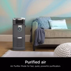 Shark Air Purifier 3-in-1 with True HEPA Filter (500 sq. ft.) HC452 -Air Quality Shop grays shark air purifiers hc452 66 1000