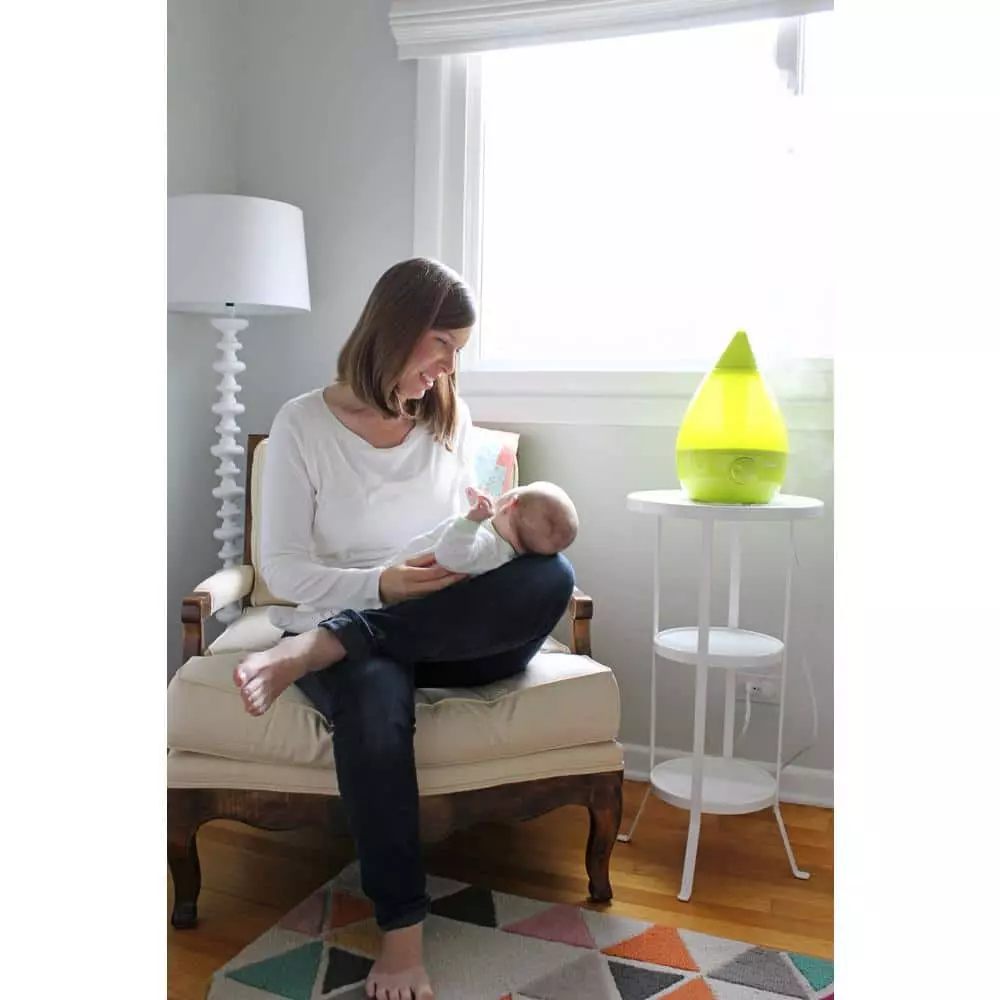 Crane 1 Gal. Drop Ultrasonic Cool Mist Humidifier for Medium to Large Rooms up to 500 sq. ft. - Green 9 Crane 1 Gal. Drop Ultrasonic Cool Mist Humidifier for Medium to Large Rooms up to 500 sq. ft. - Green - Image 7