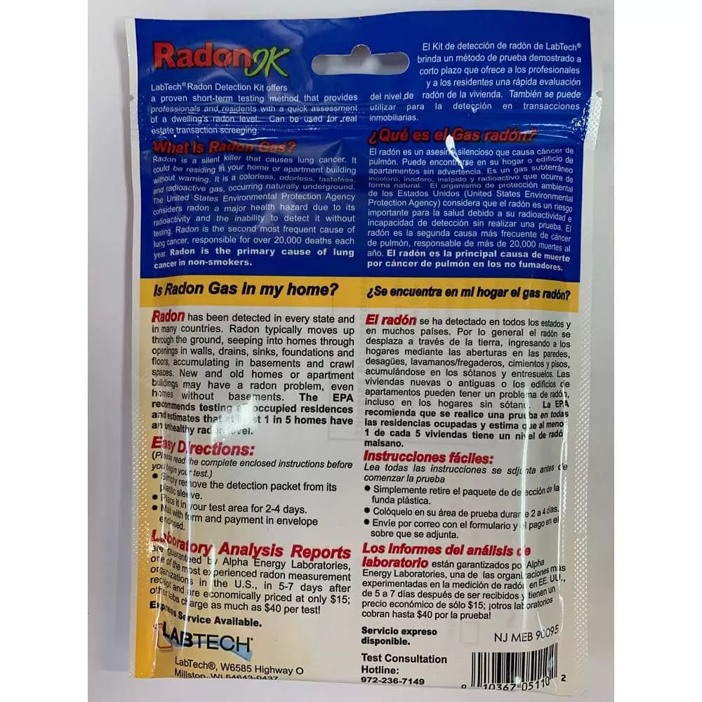LABTECH Radon Detection Test Kit 5 LABTECH Radon Detection Test Kit - Image 3