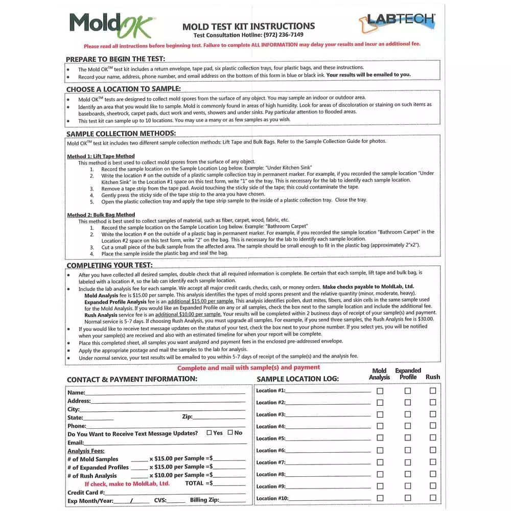 LABTECH Mold Detection Test Kit 7 LABTECH Mold Detection Test Kit - Image 5