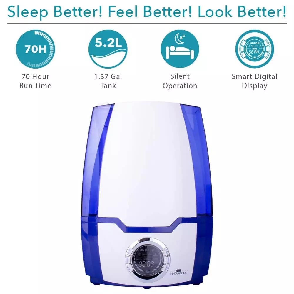 Air Innovations 1.37 Gal. Cool Mist Digital Humidifier for Large Rooms Up to 400 sq. ft 6 Air Innovations 1.37 Gal. Cool Mist Digital Humidifier for Large Rooms Up to 400 sq. ft - Image 4