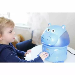 Crane 1 Gal. Adorable Ultrasonic Cool Mist Humidifier for Medium to Large Rooms up to 500 sq. ft. - Hippo -Air Quality Shop purples lavenders crane humidifiers ee 8245 4f 1000
