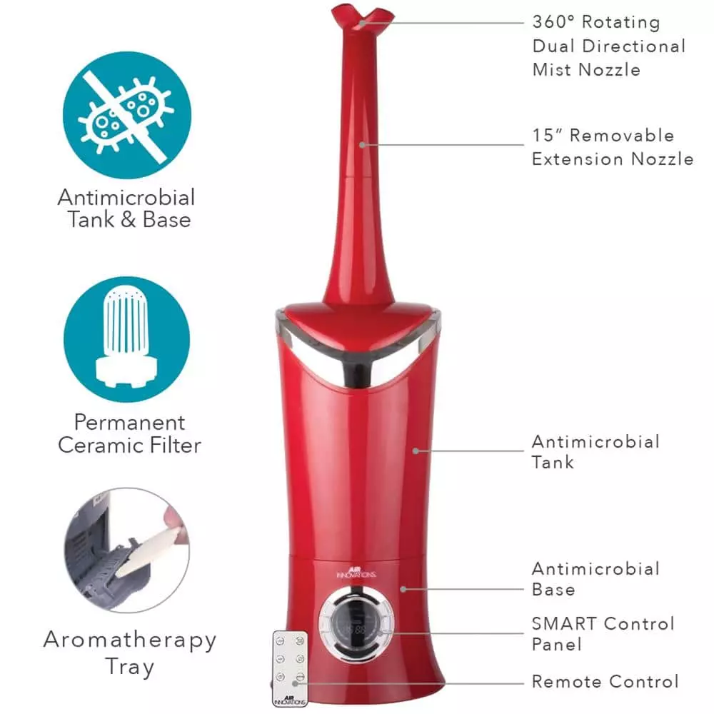 Air Innovations 1.7 Gal. Cool Mist Humidifier with Aromatherapy Refill, Eucalyptus 5 Air Innovations 1.7 Gal. Cool Mist Humidifier with Aromatherapy Refill, Eucalyptus - Image 3