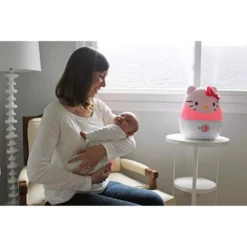 Crane 1 Gal. Adorable Ultrasonic Cool Mist Humidifier for Medium to Large Rooms up to 500 sq. ft. - Hello Kitty 17 Crane 1 Gal. Adorable Ultrasonic Cool Mist Humidifier for Medium to Large Rooms up to 500 sq. ft. - Hello Kitty -Air Quality Shop reds pinks crane humidifiers ee 4109 1d 1000