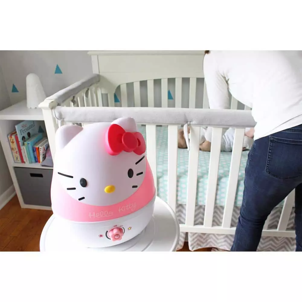 Crane 1 Gal. Adorable Ultrasonic Cool Mist Humidifier for Medium to Large Rooms up to 500 sq. ft. - Hello Kitty 8 Crane 1 Gal. Adorable Ultrasonic Cool Mist Humidifier for Medium to Large Rooms up to 500 sq. ft. - Hello Kitty - Image 6