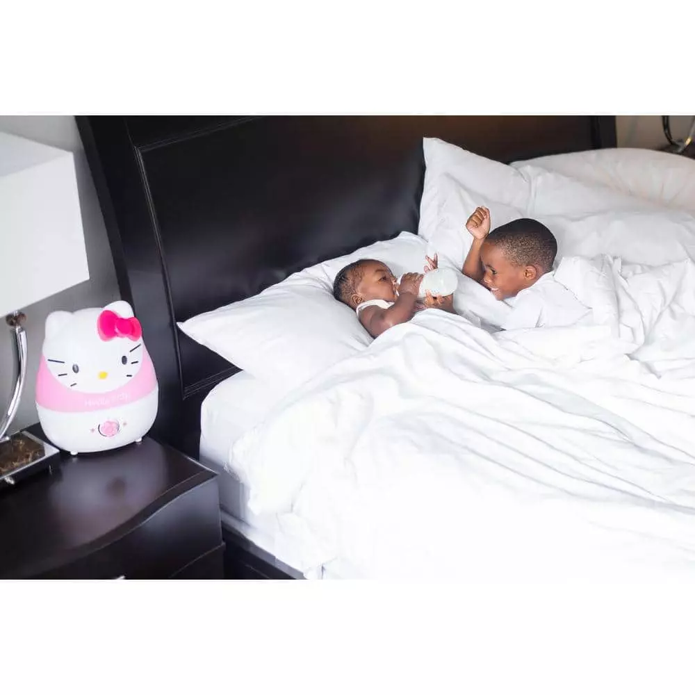 Crane 1 Gal. Adorable Ultrasonic Cool Mist Humidifier for Medium to Large Rooms up to 500 sq. ft. - Hello Kitty 6 Crane 1 Gal. Adorable Ultrasonic Cool Mist Humidifier for Medium to Large Rooms up to 500 sq. ft. - Hello Kitty - Image 4