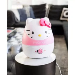 Crane 1 Gal. Adorable Ultrasonic Cool Mist Humidifier for Medium to Large Rooms up to 500 sq. ft. - Hello Kitty 20 Crane 1 Gal. Adorable Ultrasonic Cool Mist Humidifier for Medium to Large Rooms up to 500 sq. ft. - Hello Kitty -Air Quality Shop reds pinks crane humidifiers ee 4109 c3 1000