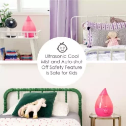 Crane 1 Gal. Drop Ultrasonic Cool Mist Humidifier for Medium to Large Rooms up to 500 sq. ft. - Pink 16 Crane 1 Gal. Drop Ultrasonic Cool Mist Humidifier for Medium to Large Rooms up to 500 sq. ft. - Pink -Air Quality Shop reds pinks crane humidifiers ee 5301p 1f 1000