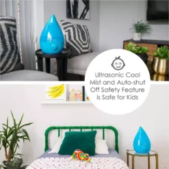 Crane 1 Gal. Drop Ultrasonic Cool Mist Humidifier for Medium to Large Rooms up to 500 sq. ft. - Aqua 18 Crane 1 Gal. Drop Ultrasonic Cool Mist Humidifier for Medium to Large Rooms up to 500 sq. ft. - Aqua -Air Quality Shop turquoises aquas crane humidifiers ee 5301b 1f 1000