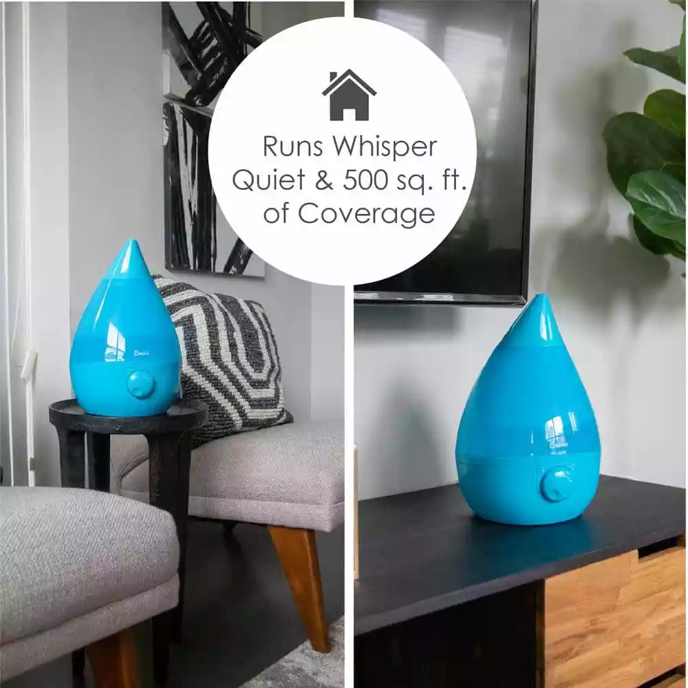 Crane 1 Gal. Drop Ultrasonic Cool Mist Humidifier for Medium to Large Rooms up to 500 sq. ft. - Aqua 10 Crane 1 Gal. Drop Ultrasonic Cool Mist Humidifier for Medium to Large Rooms up to 500 sq. ft. - Aqua - Image 8