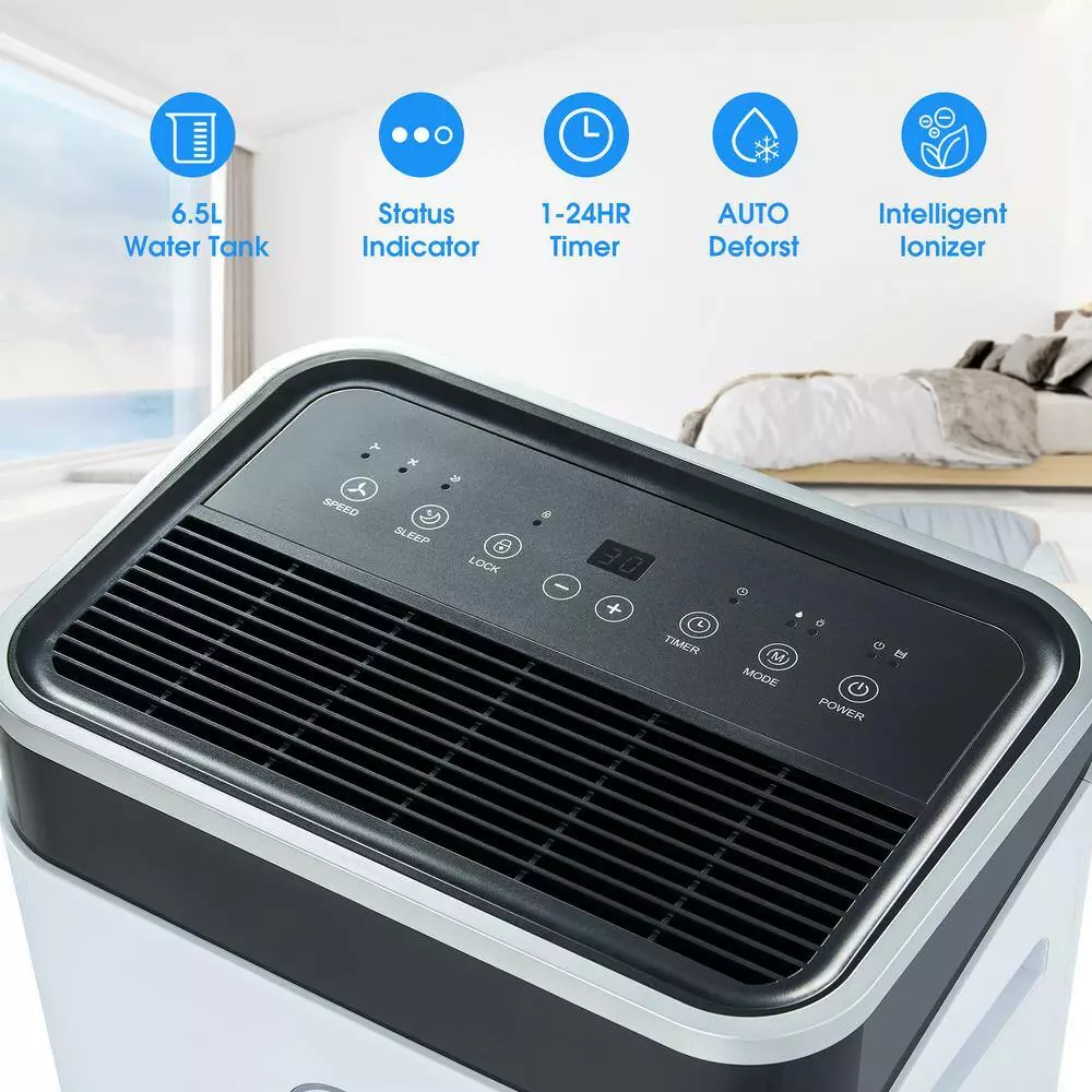 Unbranded 50-Pint 4800 Sq.Ft. Dehumidifier for large space, High Humidity Capacity, With 6.5L Water tank and Continuous Drain Hose 4 Unbranded 50-Pint 4800 Sq.Ft. Dehumidifier for large space, High Humidity Capacity, With 6.5L Water tank and Continuous Drain Hose - Image 2