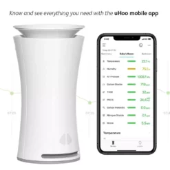 UHoo Indoor Air Sensor 9 in 1 Smart Air Monitor -Air Quality Shop uhoo air quality testers uhoo ias1 m c us 1f 1000