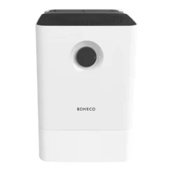 BONECO 2 in 1 Whisper Quiet Console Humidifier Air Washer with Auto Shut Off, White -Air Quality Shop white boneco humidifiers 46534 31 1000