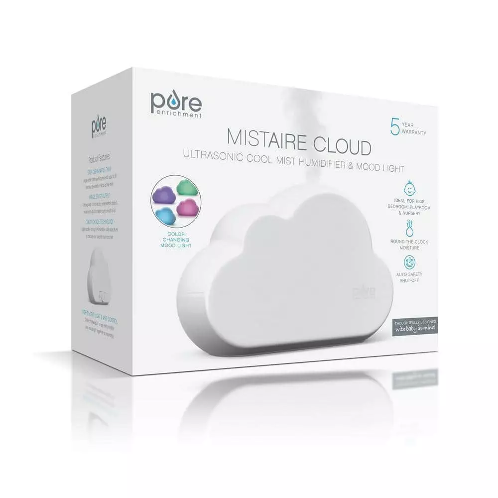 Pure Enrichment MistAire Cloud Ultrasonic Cool Mist Humidifier and Mood Light 4 Pure Enrichment MistAire Cloud Ultrasonic Cool Mist Humidifier and Mood Light - Image 2