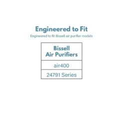 FILTER-MONSTER True HEPA Replacement Compatible with Bissell 2521 Filter for Air400 Air Purifiers (1-Pack) -Air Quality Shop whites air filter parts bi 2521 fm1 76 1000
