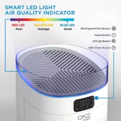 One Smart Consumer Electronics Gear Neo Smart Air Purifier with Voice Control HEPA Filter Included. Compatible with Google Assistant and Alexa with App -Air Quality Shop whites air purifiers osap02 a0 1000