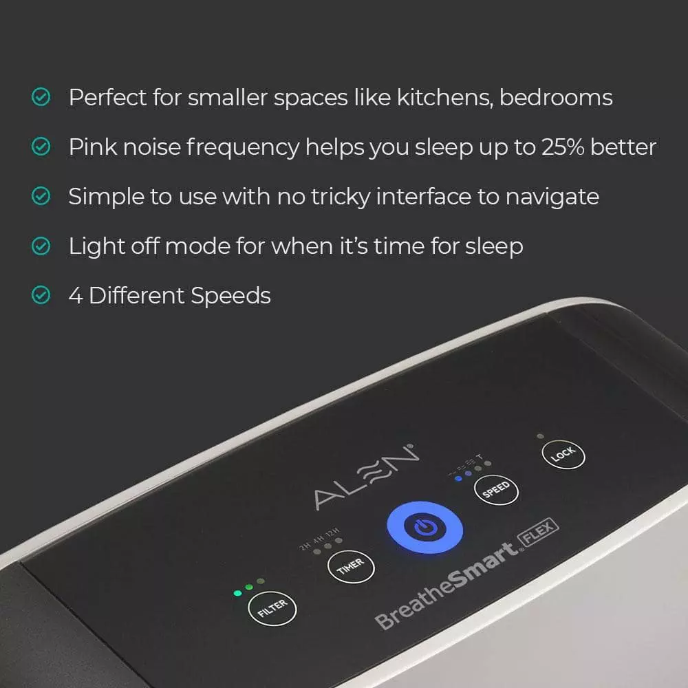 Alen BreatheSmart FLEX, 700 sq.ft. True HEPA Multipurpose Bedroom Air Purifier 6 Alen BreatheSmart FLEX, 700 sq.ft. True HEPA Multipurpose Bedroom Air Purifier - Image 4