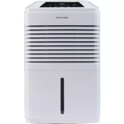 Amana 35 pt. Portable Dehumidifier with Adjustable Humidistat, Auto Shut-Off, 24-Hour Timer for Bathrooms, Basements, Bedrooms