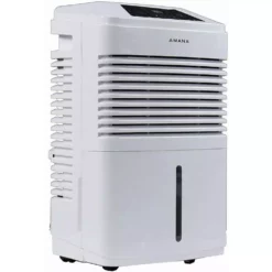 Amana 35 pt. Portable Dehumidifier with Adjustable Humidistat, Auto Shut-Off, 24-Hour Timer for Bathrooms, Basements, Bedrooms -Air Quality Shop whites amana dehumidifiers amad351bw 66 1000