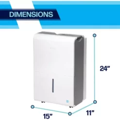 Arctic Wind 50-Pint Flat Panel ENERGY STAR Dehumidifier with Pump 9 Arctic Wind 50-Pint Flat Panel ENERGY STAR Dehumidifier with Pump -Air Quality Shop whites arctic wind dehumidifiers 2adp50a a0 1000