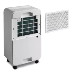 Boyel Living 30-Pint Dehumidifier with 2L Water Tank for 3,000 Sq. Ft. Medium to Large Rooms and Basements -Air Quality Shop whites boyel living dehumidifiers mrs csj01 white a0 1000