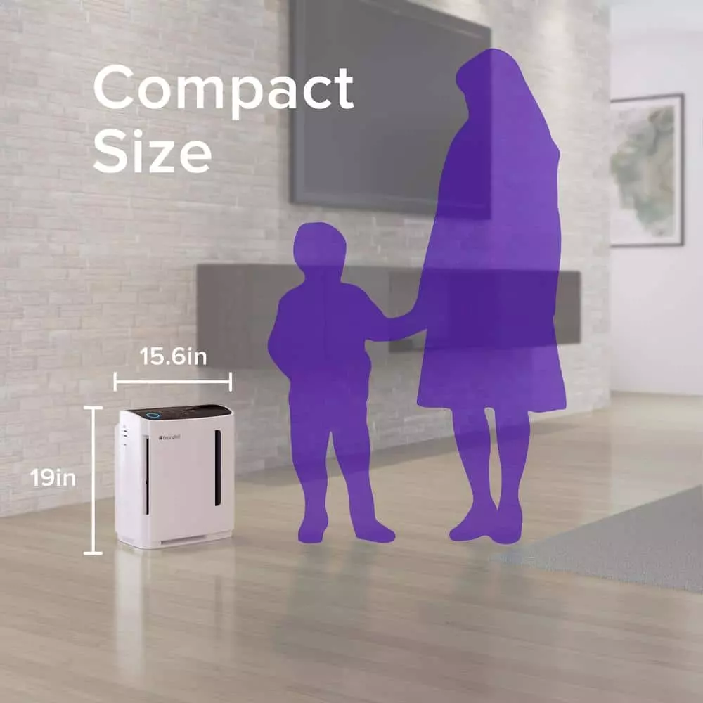 Brondell O2+ Revive TrueHEPA Air Purifier Humidifier in White 7 Brondell O2+ Revive TrueHEPA Air Purifier Humidifier in White - Image 5