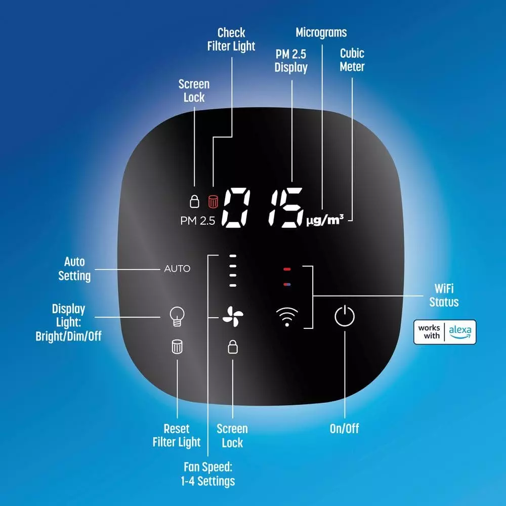 Clorox Smart 320 Large Room Air Purifier 4 Clorox Smart 320 Large Room Air Purifier - Image 2
