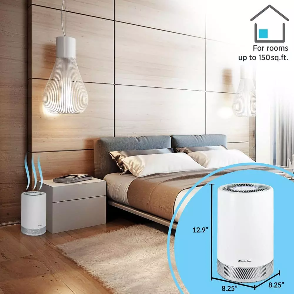 Comfort Zone Clean HEPA Air Purifier with WiFi Control 8 Comfort Zone Clean HEPA Air Purifier with WiFi Control - Image 6
