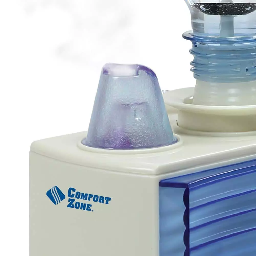 Comfort Zone Whisper-quiet Cool Mist Portable Ultrasonic Humidifier with 6-Hour Operation and Auto Shut-Off 4 Comfort Zone Whisper-quiet Cool Mist Portable Ultrasonic Humidifier with 6-Hour Operation and Auto Shut-Off - Image 2