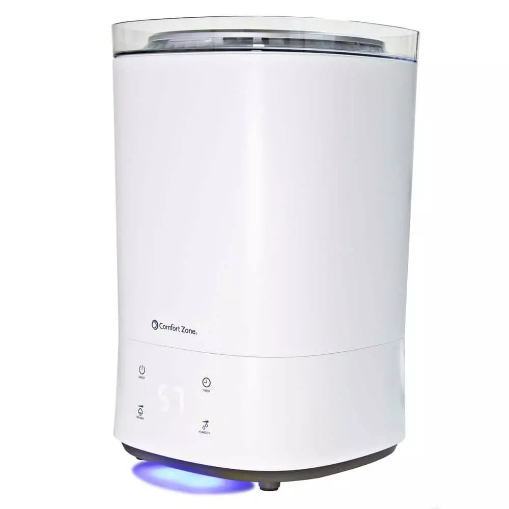 Comfort Zone 1.45 Gal. Small Room Ultrasonic Humidifier with Aroma Diffuser 3 Comfort Zone 1.45 Gal. Small Room Ultrasonic Humidifier with Aroma Diffuser