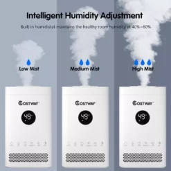 Costway 0.92 Gal. Bedroom Top Fill Air Humidifier 13 Costway 0.92 Gal. Bedroom Top Fill Air Humidifier -Air Quality Shop whites costway humidifiers ep24772us 44 1000