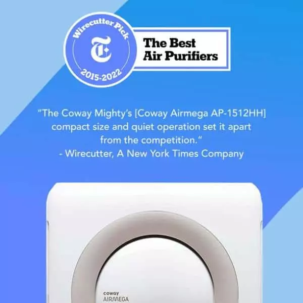 Coway Airmega Mighty True HEPA Air Purifier with 361 sq. ft. Coverage in White 4 Coway Airmega Mighty True HEPA Air Purifier with 361 sq. ft. Coverage in White - Image 2