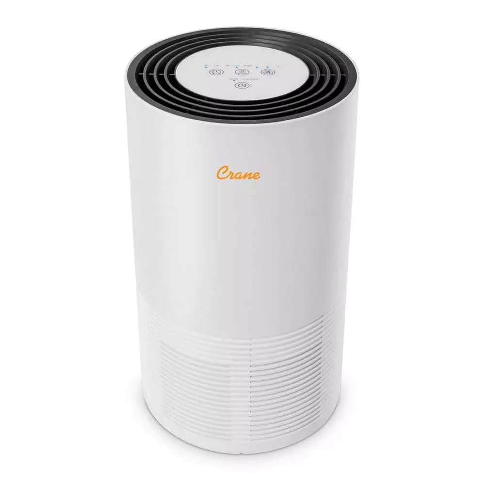 Crane True HEPA Air Purifier with Germicidal UV Light for Small to Medium Rooms up to 300 sq.ft. - Premium 3 Crane True HEPA Air Purifier with Germicidal UV Light for Small to Medium Rooms up to 300 sq.ft. - Premium