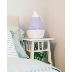 Crane 1 Gal. Drop Ultrasonic Cool Mist Humidifier for Medium to Large Rooms up to 500 sq. ft. - White -Air Quality Shop whites crane humidifiers ee 5301w 76 1000