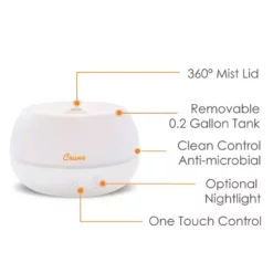 Crane 0.2 Gal. 2-in-1 Ultrasonic Cool Mist Humidifer & Aroma Diffuser for Small Rooms up to 160 sq. ft. 20 Crane 0.2 Gal. 2-in-1 Ultrasonic Cool Mist Humidifer & Aroma Diffuser for Small Rooms up to 160 sq. ft. -Air Quality Shop whites crane humidifiers ee 5951ad c3 1000