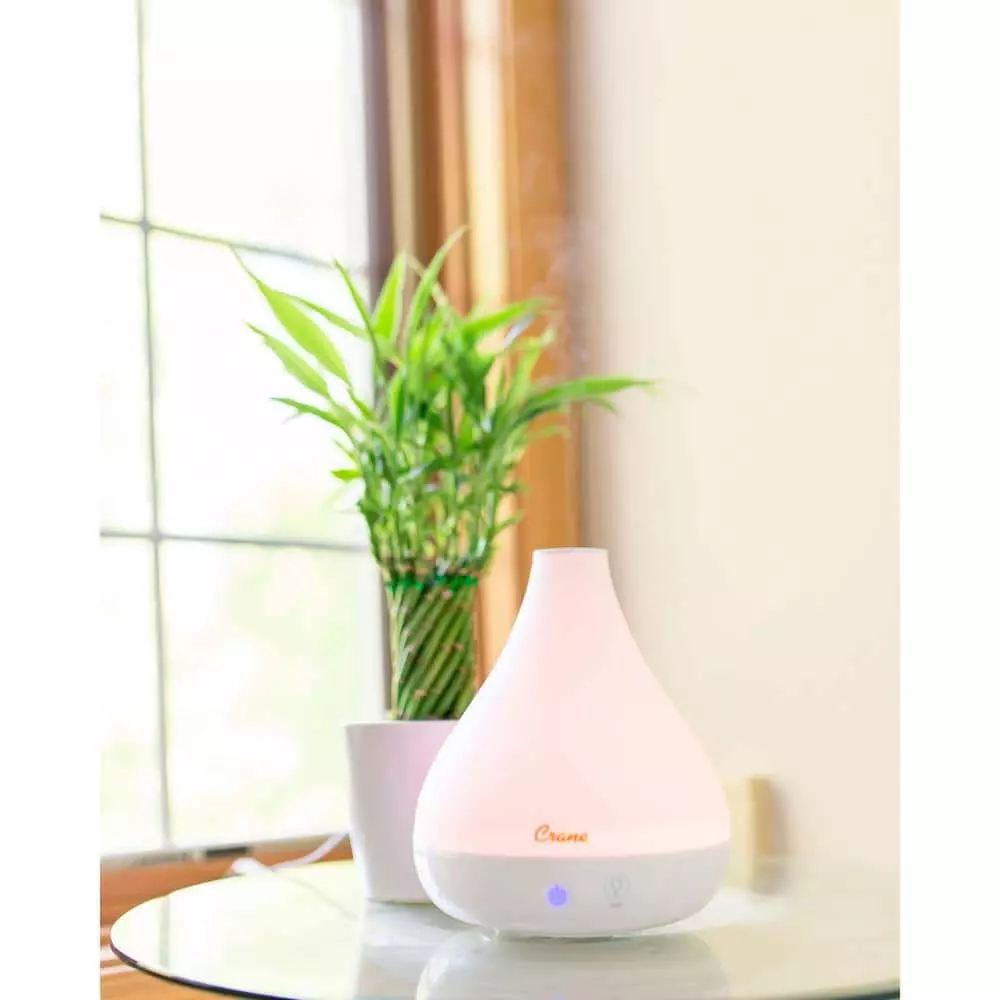Crane 0.35 Gal. 2-in-1 Ultrasonic Cool Mist Humidifer & Aroma Diffuser for Small Rooms up to 200 sq. ft. 6 Crane 0.35 Gal. 2-in-1 Ultrasonic Cool Mist Humidifer & Aroma Diffuser for Small Rooms up to 200 sq. ft. - Image 4