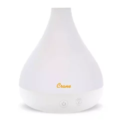Crane 0.35 Gal. 2-in-1 Ultrasonic Cool Mist Humidifer & Aroma Diffuser for Small Rooms up to 200 sq. ft.