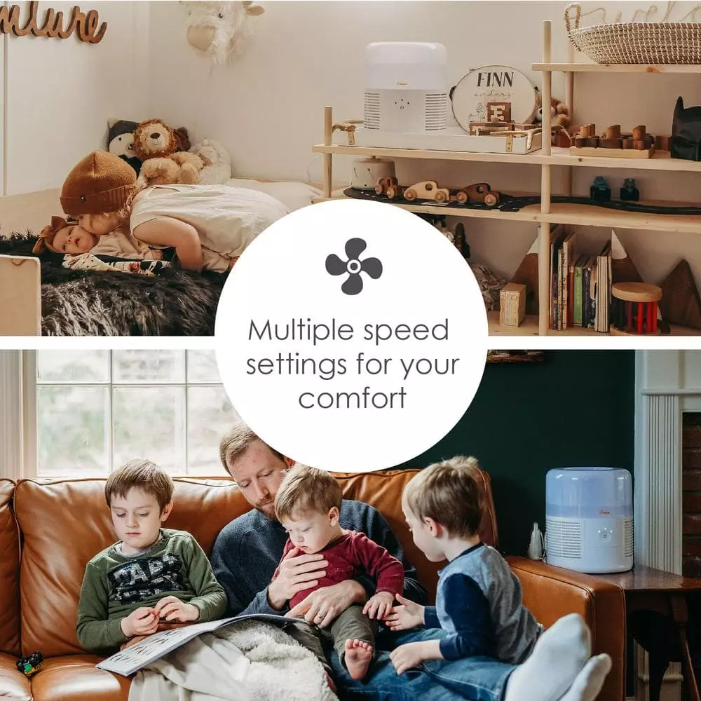 Crane 1 Gal. Evaporative Cool Mist Humidifier with 3 Speeds for Medium to Large Rooms up to 500 sq. ft. 6 Crane 1 Gal. Evaporative Cool Mist Humidifier with 3 Speeds for Medium to Large Rooms up to 500 sq. ft. - Image 4