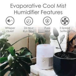 Crane 1 Gal. Evaporative Cool Mist Humidifier with 3 Speeds for Medium to Large Rooms up to 500 sq. ft. 11 Crane 1 Gal. Evaporative Cool Mist Humidifier with 3 Speeds for Medium to Large Rooms up to 500 sq. ft. -Air Quality Shop whites crane humidifiers ee 7002 4f 1000