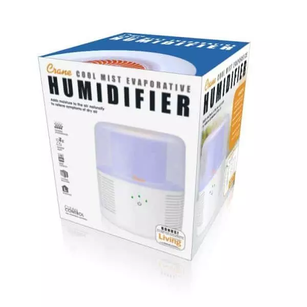 Crane 1 Gal. Evaporative Cool Mist Humidifier with 3 Speeds for Medium to Large Rooms up to 500 sq. ft. 9 Crane 1 Gal. Evaporative Cool Mist Humidifier with 3 Speeds for Medium to Large Rooms up to 500 sq. ft. - Image 7
