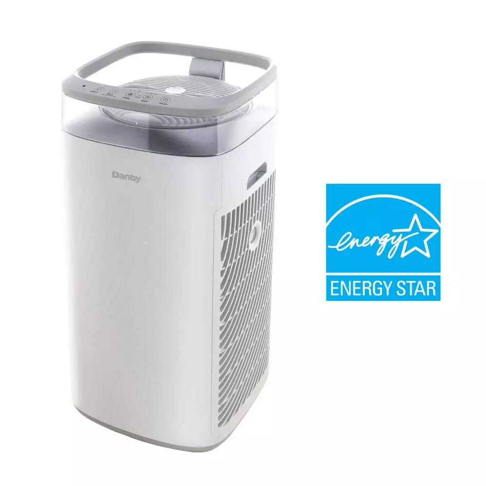 Danby 450 sq. ft. Portable Air Purifier with Filter in White 3 Danby 450 sq. ft. Portable Air Purifier with Filter in White
