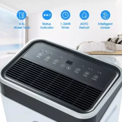 Unbranded Newair 50-Pint Bucketless Dehumidifier -Air Quality Shop whites dehumidifiers csc003 50 4f 1000