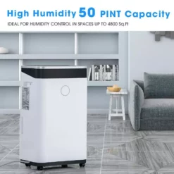 Tatahance 50-Pints Capacity Large Space Dehumidifier with 6.5L Water Bucket -Air Quality Shop whites dehumidifiers ex287065aak z 76 1000