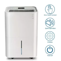 Unbranded 50-Pint Portable Dehumidifier 4,500 sq. ft. Dehumidifier with 4L Water Tank, Auto or Manual Drain, Auto Shutoff 17 Unbranded 50-Pint Portable Dehumidifier 4,500 sq. ft. Dehumidifier with 4L Water Tank, Auto or Manual Drain, Auto Shutoff -Air Quality Shop whites dehumidifiers n710ra0719008 76 1000