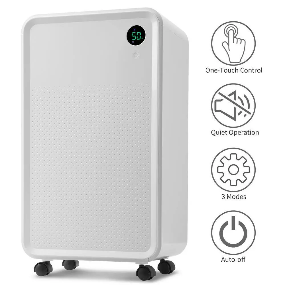 Edendirect 30-Pint 3,000 Sq. Ft. Dehumidifier with 2L Water Tank Auto or Manual Drain for Large Rooms and Basements 9 Edendirect 30-Pint 3,000 Sq. Ft. Dehumidifier with 2L Water Tank Auto or Manual Drain for Large Rooms and Basements - Image 7