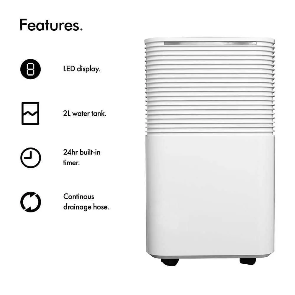 Edendirect 25-Pint Dehumidifier 2000 sq.ft. for Basements, Home and Large Room with Auto or Manual Drainage, 3 Operation Modes 7 Edendirect 25-Pint Dehumidifier 2000 sq.ft. for Basements, Home and Large Room with Auto or Manual Drainage, 3 Operation Modes - Image 5