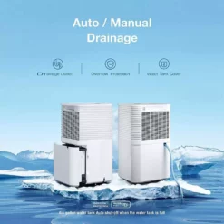 Edendirect 25-Pint Dehumidifier 2000 sq.ft. for Basements, Home and Large Room with Auto or Manual Drainage, 3 Operation Modes 14 Edendirect 25-Pint Dehumidifier 2000 sq.ft. for Basements, Home and Large Room with Auto or Manual Drainage, 3 Operation Modes -Air Quality Shop whites edendirect dehumidifiers we ol31a 4f 1000