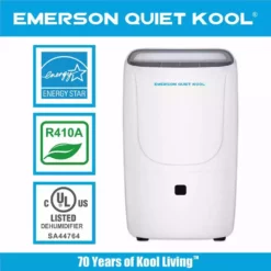 Emerson Quiet Kool 50-Pint Dehumidifier 14 Emerson Quiet Kool 50-Pint Dehumidifier -Air Quality Shop whites emerson quiet kool dehumidifiers ead50e1t 66 1000