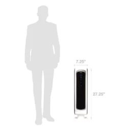 Fellowes AeraMax DX5 True HEPA Small Room Tower Air Purifier 200 sq.ft. for Allergies, Asthma and Odor -Air Quality Shop whites fellowes air purifiers 9320601 44 1000